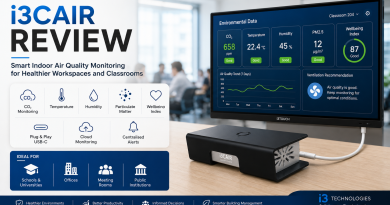 i3CAIR Review: Smart Indoor Air Quality Monitoring for Healthier Workspaces and Classrooms