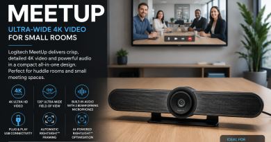 Logitech MeetUp brings ultra-wide 4K video to small meeting rooms